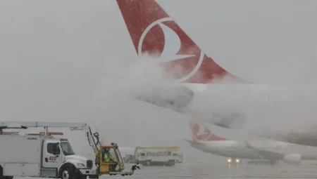 İstanbul’da Yoğun Kar Engeli: Havalimanlarında Yüzlerce Uçuş İptal