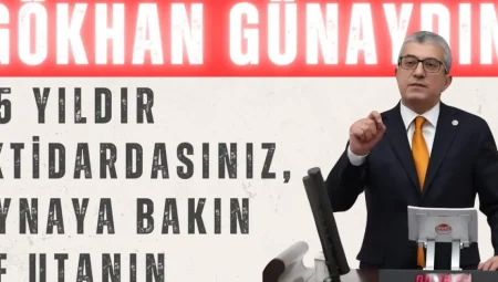Gökhan Günaydın’dan AK Parti’ye Sert Yanıt: ‘25 Yıldır İktidardasınız, Aynaya Bakın ve Utanın’